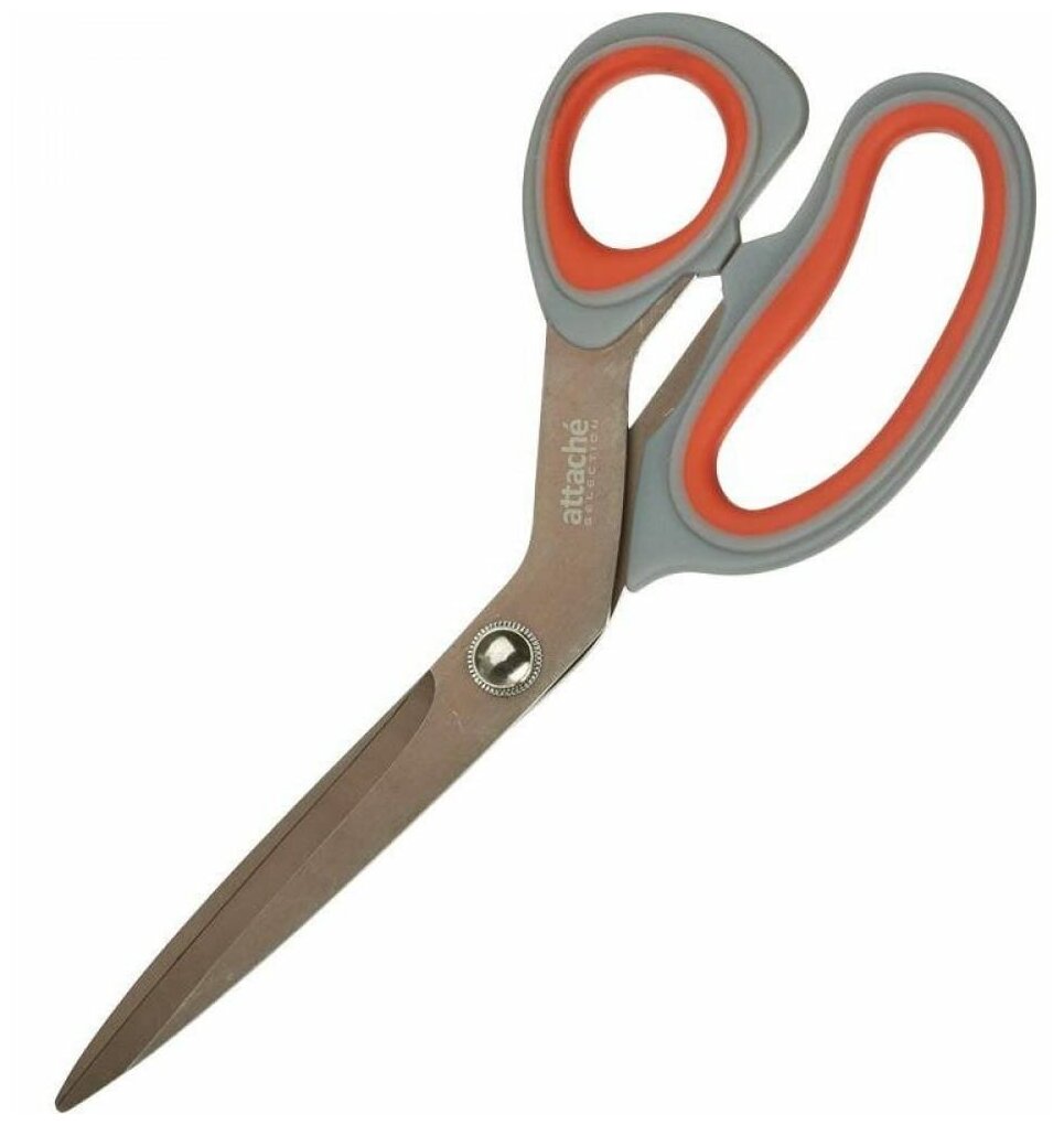 фото Ножницы Attache selection Energy 220мм эрго. руч, покр. Titanium coffe чер/сер