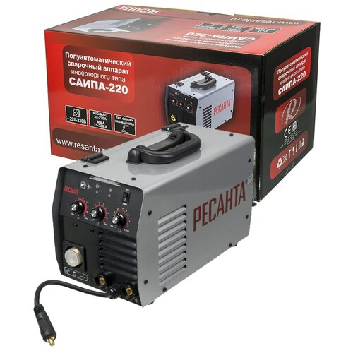 Сварочный аппарат инверторный Ресанта САИПА-220 полуавтоматический 2559000₽