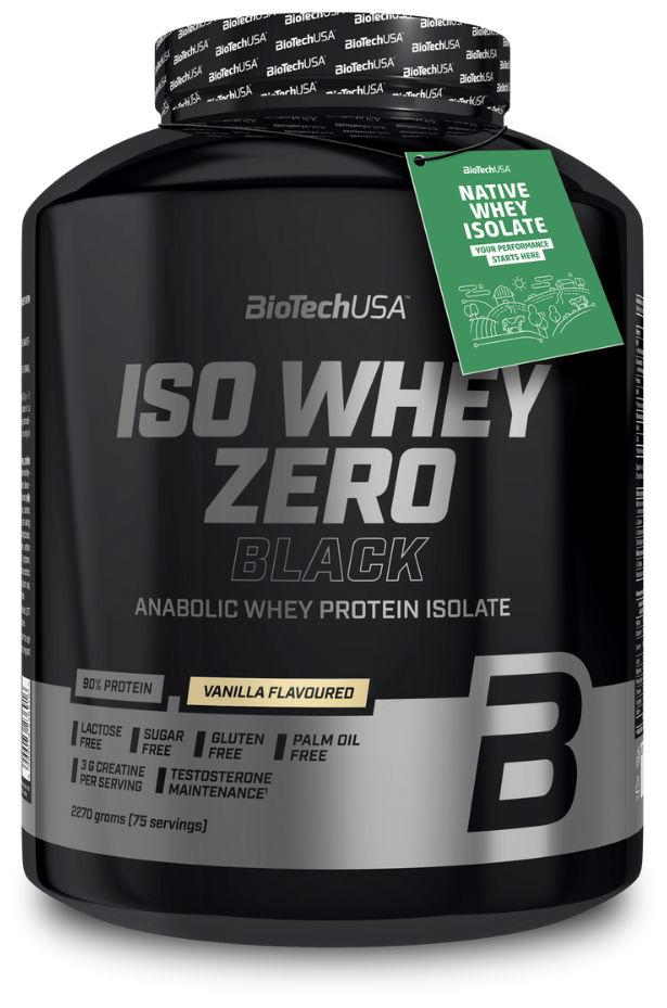 BioTechUSA Iso Whey Zero Black 2270 гр., ваниль