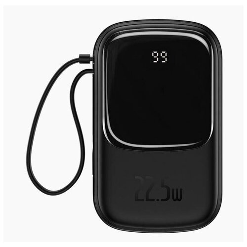 Внешний аккумулятор BASEUS Qpow Digital Display 225W 30A 20000 mAh с кабелем Type-C черный 504600₽