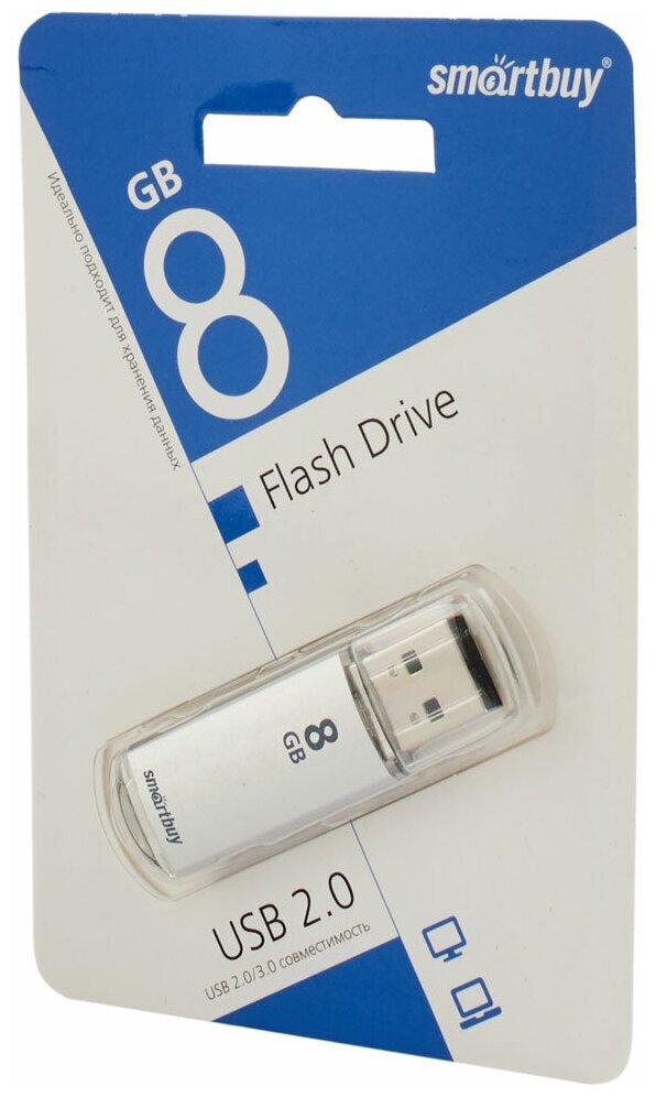 Флешка 64Gb Smart Buy V-Cut USB 3.0 синий SB64GBVC-B3 - фото №7