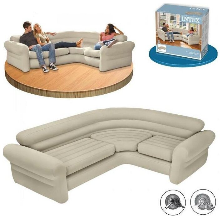 Стоит ли покупать Надувной диван Intex Corner Sofa? Отзывы на Яндекс Маркете