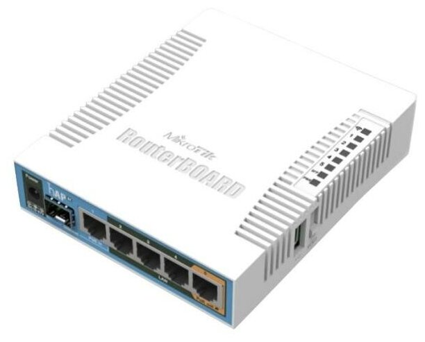 Wi-Fi роутер MikroTik hAP AC 802.11aс 150Mbps 2.4 ГГц 5 ГГц 5xLAN RJ-45 белый