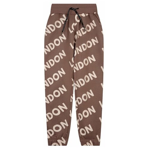 фото Брюки playtoday с принтом трикотажные для девочки размер 146