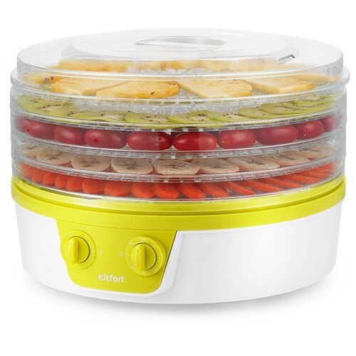 Сушилка для овощей и фруктов Kitfort КТ-1935-2 бело-салатовая 359000₽