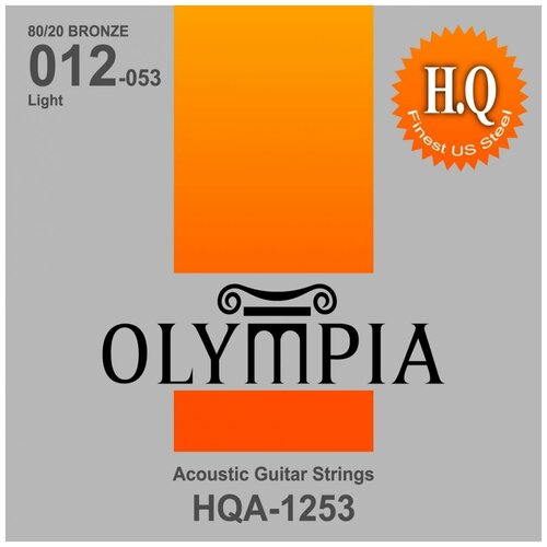 Струны для акустической гитары Olympia HQA1253 80-20 Bronze 12-53