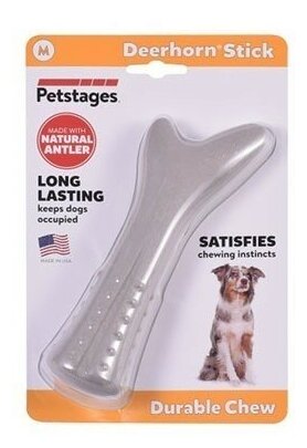Petstages игрушка для собак Deerhorn, с оленьими рогами 16 см средняя - фотография № 10