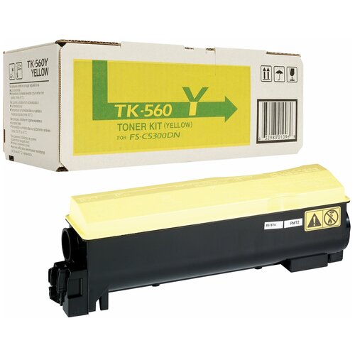 Тонер-картридж Kyocera FSC5300DN Yellow 10000 стр. (o), TK560Y чип elp для kyocera fs c5300dn 5350dn