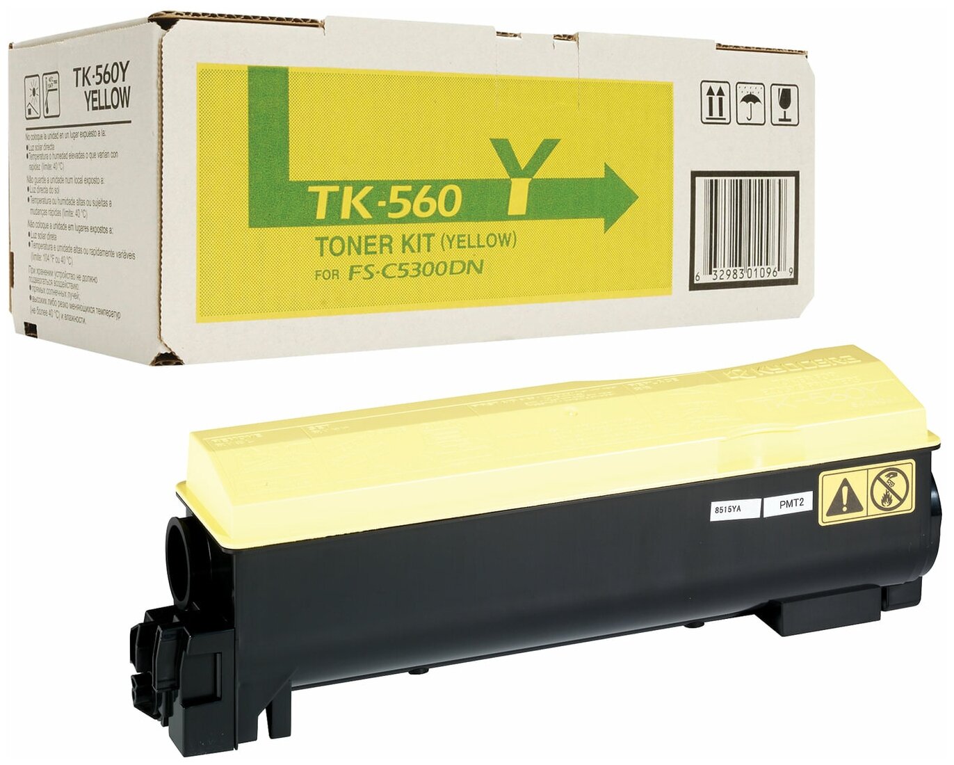 Тонер-картридж Kyocera FSC5300DN Yellow 10000 стр. (o), TK560Y