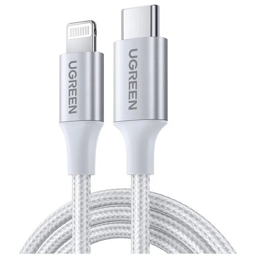 Аксессуар Ugreen US304 USB-C - Lightning 2m Silver 70525 baseus gan 65w usb c charger quick charge 4 0 3 0 qc4 0 qc pd3 0 pd usb c type c fast usb charger for iphone 12 pro max macbook