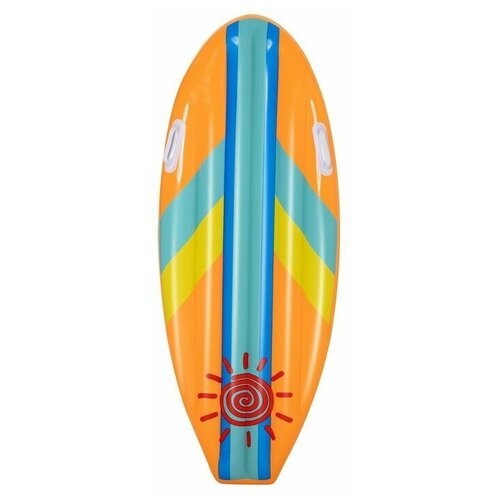 Надувная игрушка для бассейна, пляжа / доска для серфинга 114x46 см, Солнечный прибой, Bestway 42046 / Надувной матрас для бассейна, пляжа, купания
