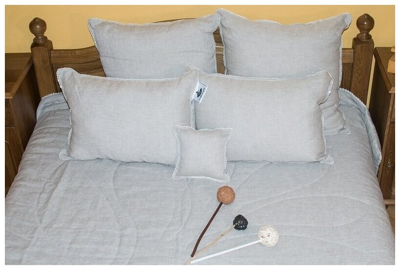 Одеяло легкое с хлопковым волокном Natura Sanat чехол из льна Дивный лен 200х220 ДЛ-О-7-2 - фотография № 11