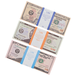 Набор № 6 Сувенирные деньги Доллары (10, 20, 50 долларов) - изображение