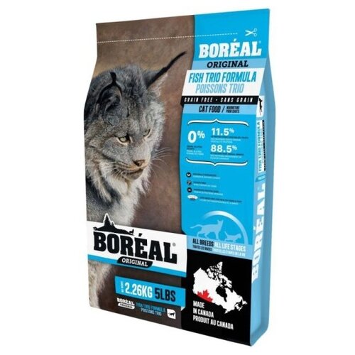 Корм для кошек Boreal беззерновой, рыбное ассорти 5.44 кг