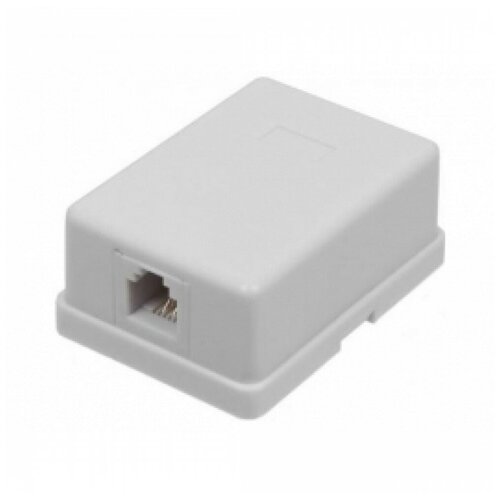 Розетка информационная RJ45 кат.5е UTP 1 порт настенная GENERICA ITK CS2-1C5EU-12-G, 1шт