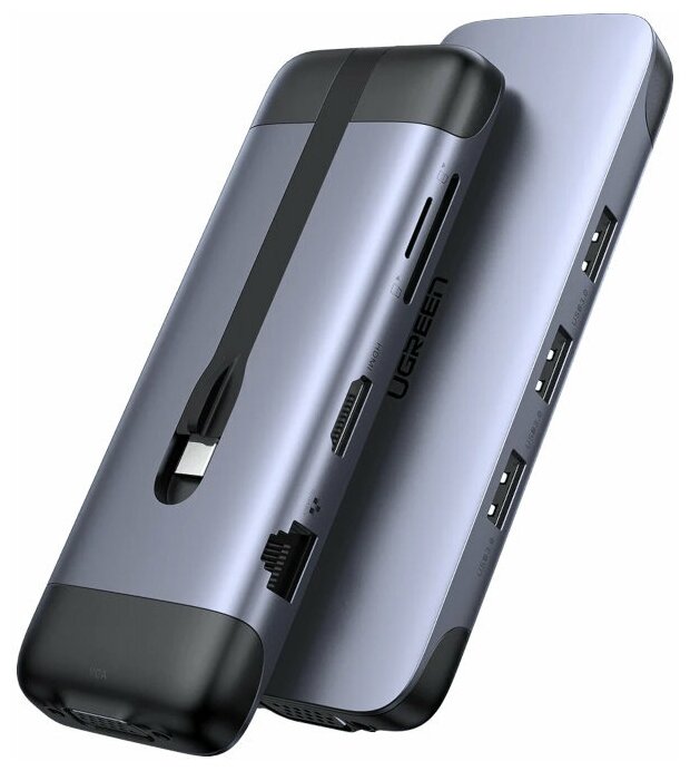 Хаб USB Ugreen CM286 USB-C Multifunction Adapter Grey 70409 834200₽
