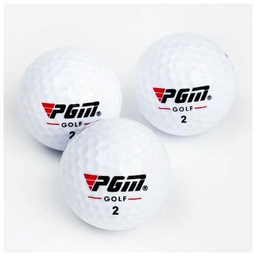 Мячи для гольфа VS PGM, трехкомпонентные, d=4.3 см, набор 3 шт 7696754