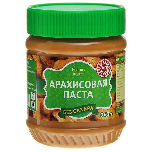 Арахисовая паста "Азбука продуктов" без сахара, 340 г