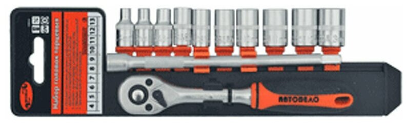 Набор Головок Торцевых 12пр. 1/4dr, Холдер Автоdело 39844 АвтоDело арт. 39844 - фотография № 3