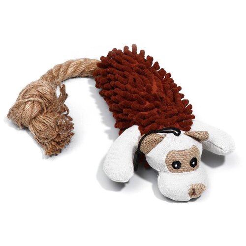 Игрушка для собак Пижон Пес (6255545), коричневый, 1шт.