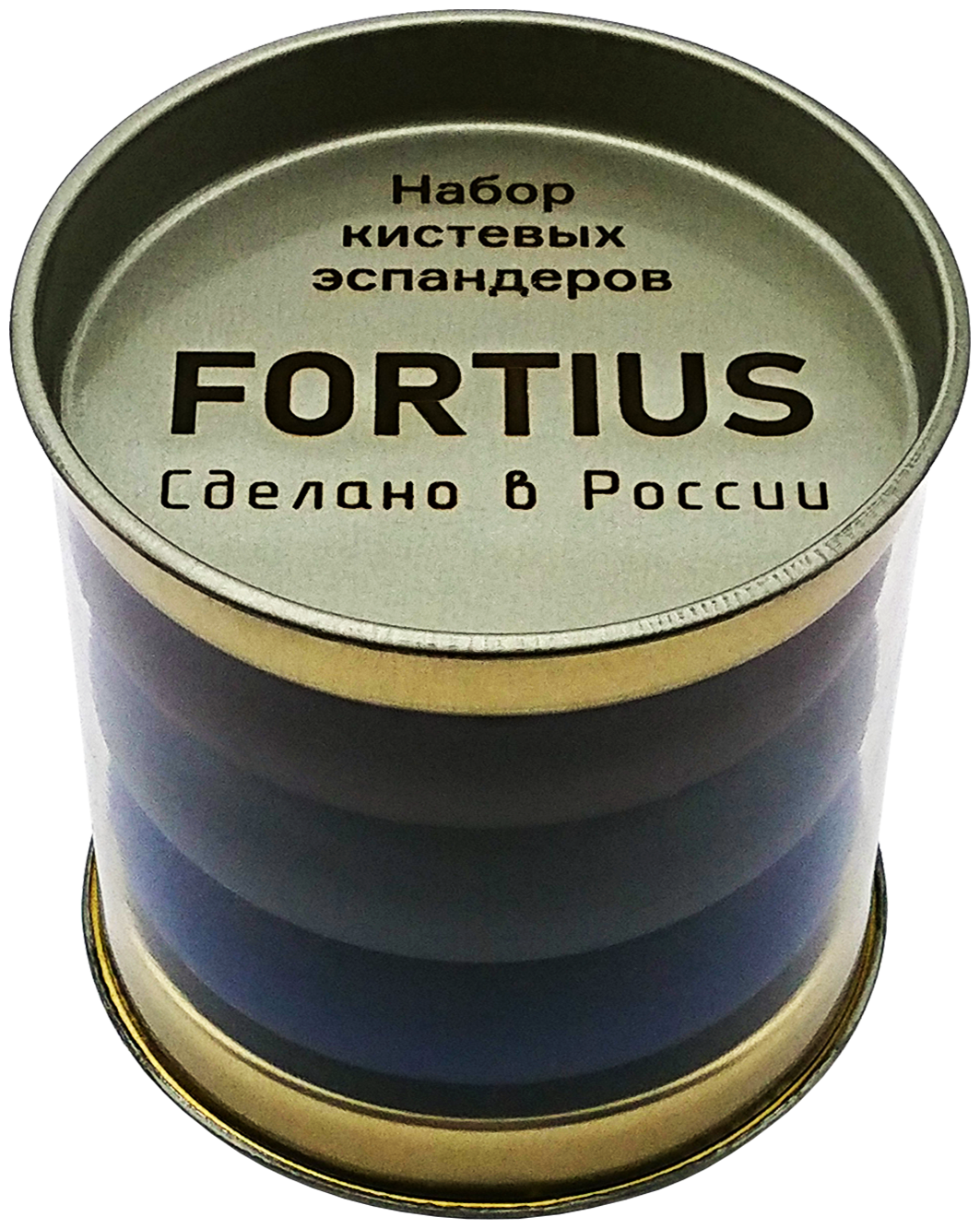 Набор кистевых эспандеров "Fortius", 3 шт. в тубусе - фото №1