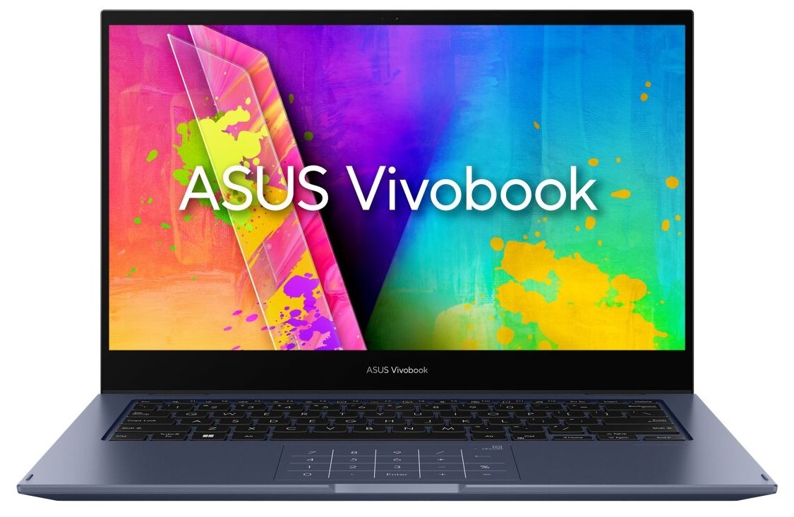 14 Ноутбук ASUS Vivobook Go 14 Flip TP1401KA-EC075W 1920x1080 Intel Celeron N4500 11 ГГц RAM 4 ГБ DDR4 SSD 256 ГБ Intel UHD Graphics Windows 11 Home 90NB0W42-M002M0 синий