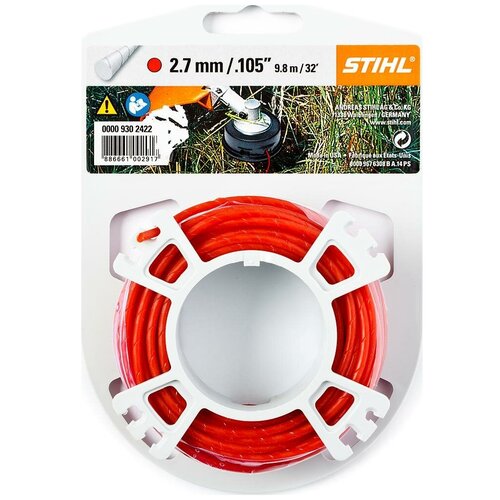 Леска косильная STIHL 2,7мм x 9,0м (Круг, красная) арт.2422