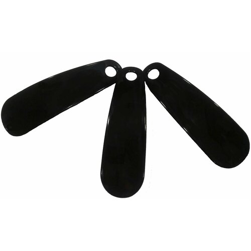 Рожок обувной 12 см (3 шт.), черный