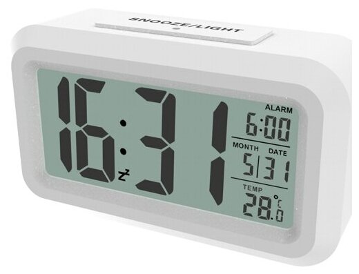 Метеостанция комнатная Ritmix CAT- 100 часы-будильник, символ комфорности погоды , белая