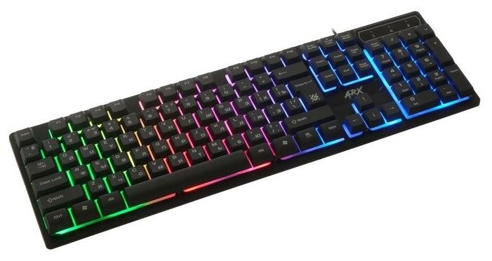 Клавиатура Defender Arx GK-196L игровая проводная подсветка 104 клавиши USB чёрная