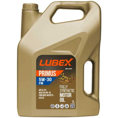 Моторное масло LUBEX PRIMUS FM 5W-30 синтетическое 5 л