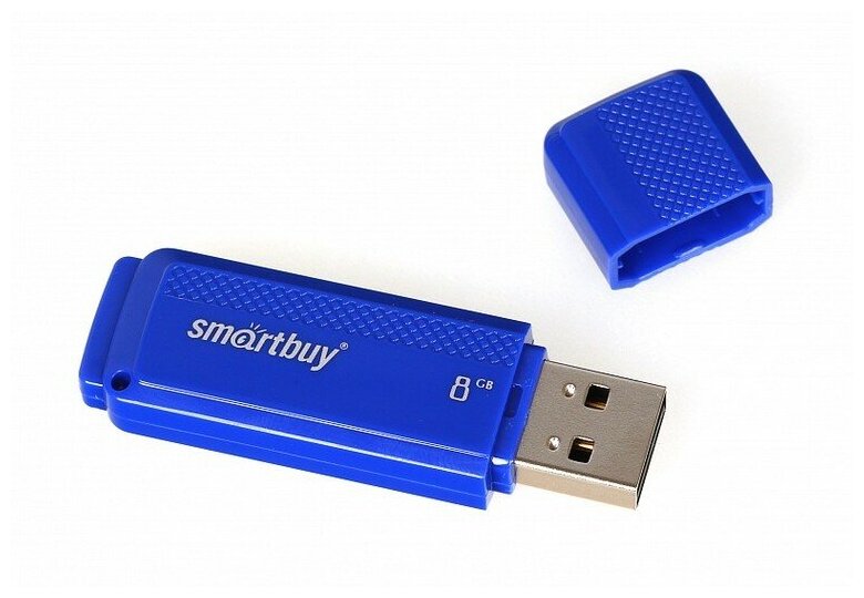 Накопитель USB 2.0 8Гб Smartbuy SB8GBDK-B, синий