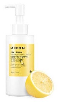 Витаминный пилинг-гель для лица с экстрактом лимона Vita Lemon Sparkling Peeling Gel Mizon - фото №6