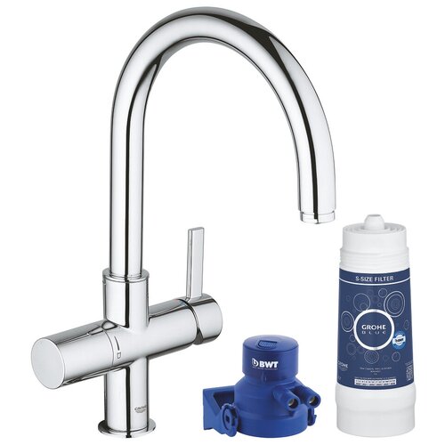 Смеситель Grohe Blue Pure 119711 для кухонной мойки с функцией фильтрации воды, хром