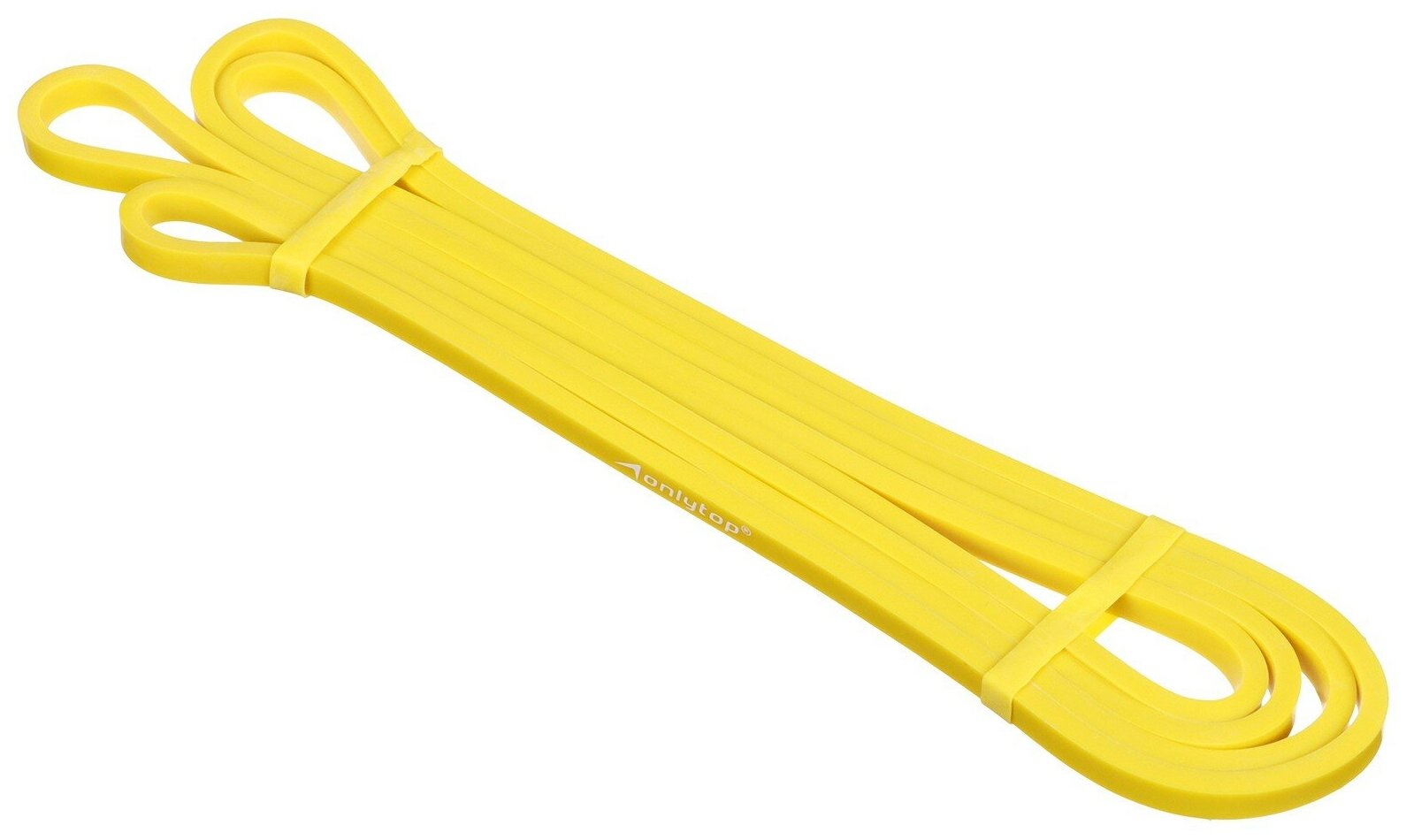 Эспандер ONLITOP, ленточный, многофункциональный, нагрузка 1-10 кг, размеры 208 х 0,6 х 0,45 см, цвет жёлтый