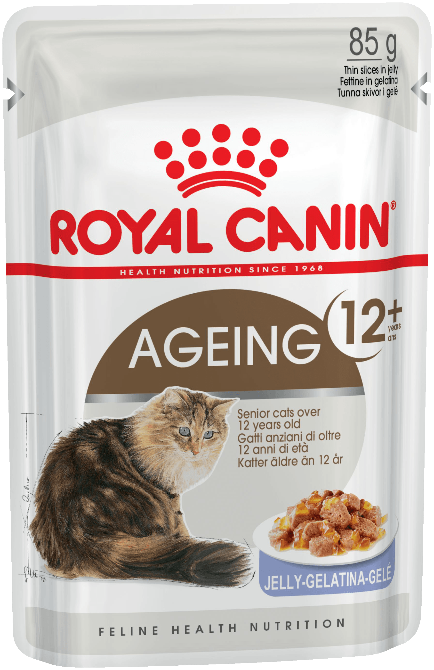 Влажный корм для пожилых кошек Royal Canin Ageing +12 (кусочки в желе)