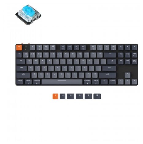 Клавиатура беспроводная Keychron K1SE, TKL, RGB подсветка, Blue Switch (K1SE-E2)