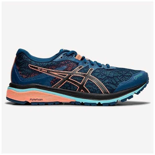 Беговые кроссовки ASICS GT-1000 8 G-TX (US8,5) Mako Blue/Sun Coral