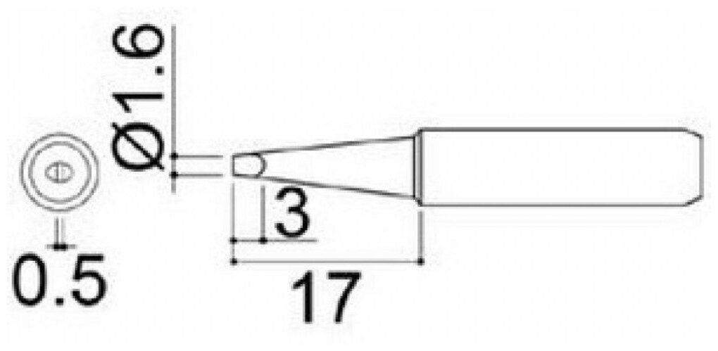 Жало сменное ELEMENT-900-MT-1.6D