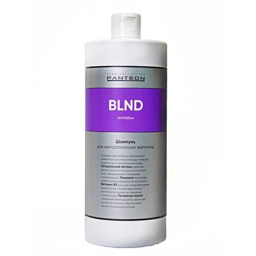Panteon BLOND AntiYellow - Пантеон Блонд Шампунь для нейтрализации желтизны, 1000 мл -
