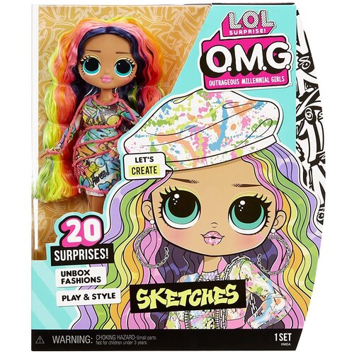 lol surprise omg кукла sketchers с 20 сюрпризами серия 6 Кукла LOL OMG 6 Серия Sketches