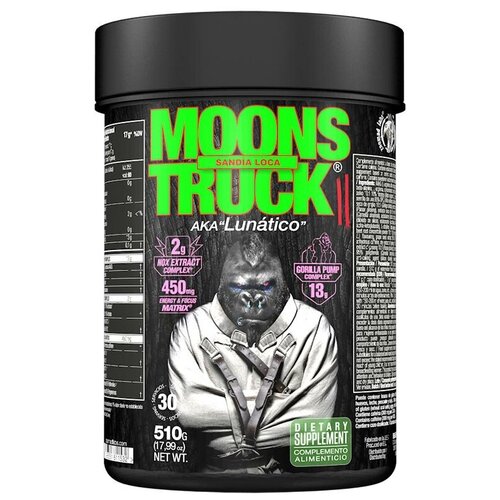 фото Zoomad labs moons truck предтренировочный комплекс 30 порций, 510 г, сумасшедший арбуз