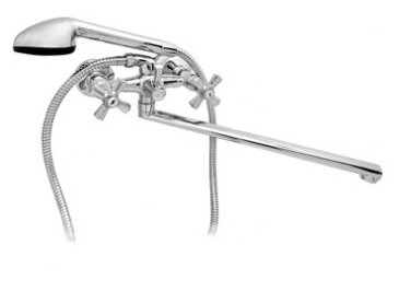 смеситель для ванны Samara SAMARA (плоский излив) №0 Кристалл 1/2 керамика