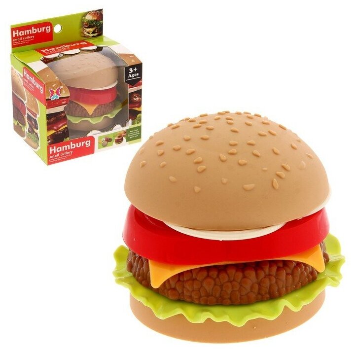 Набор игрушечных продуктов КНР Гамбургер, в коробке (ZY689600)
