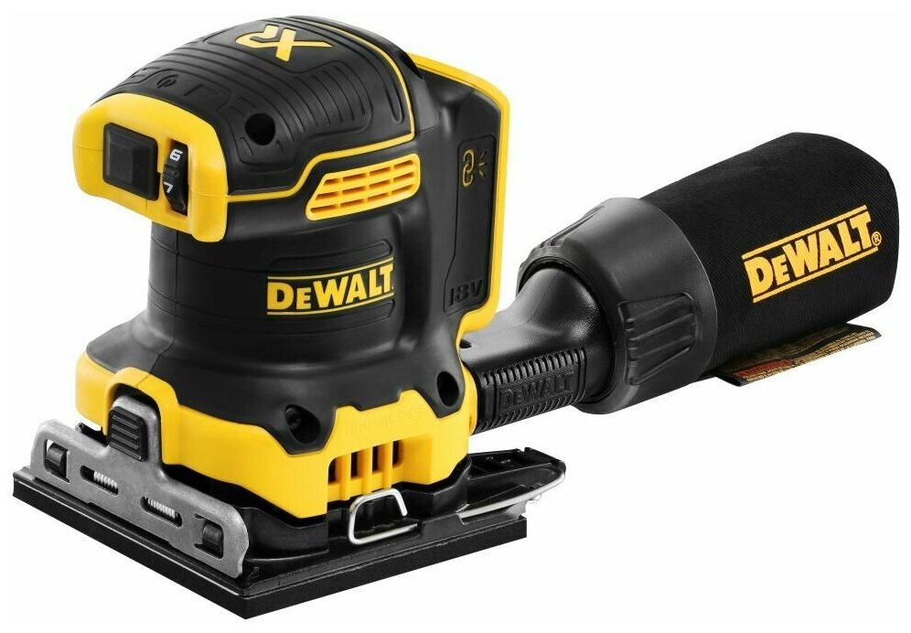 Вибрационная шлифмашина DEWALT DCW200N, 18В, без аккумулятора и зарядного устройства