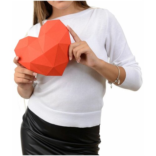 Сердце 3D-конструктор PAPERRAZ paperraz бумажный конструктор олень петрович бронзовый 55х42х32см