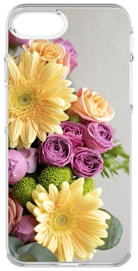 Силиконовый чехол / накладка / бампер Букет для iPhone 6