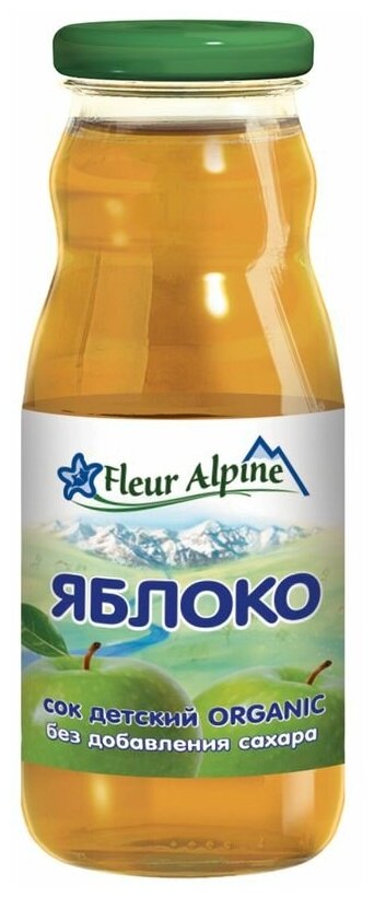 Сок FLEUR ALPINE Organic (Флер Альпин Органик) Яблоко осветленный с 4 мес 0,2 л - фотография № 1