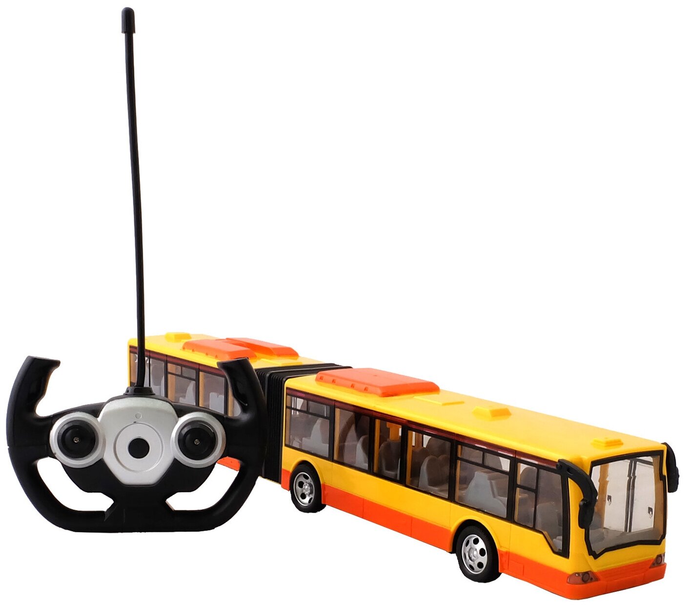 Автобус на радиоуправлении (акк+USB), жёлтый