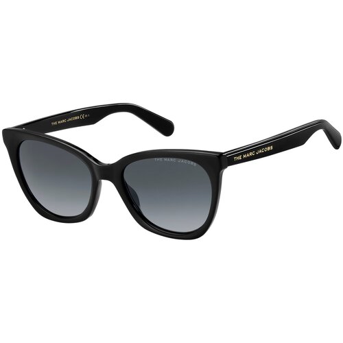Солнцезащитные очки MARC JACOBS, кошачий глаз, градиентные, с защитой от УФ, для женщин, черный